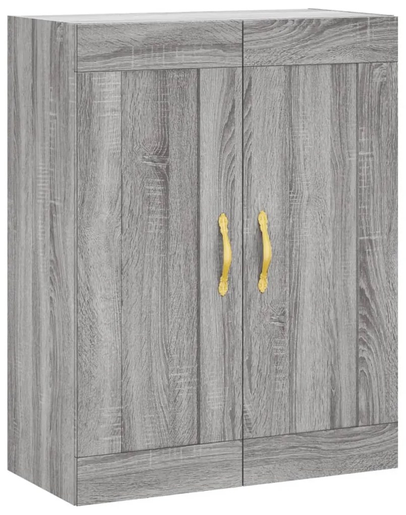 Armário alto 69,5x34x180 cm derivados de madeira sonoma cinza