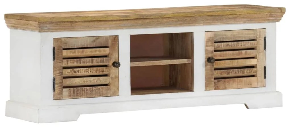 Móvel de TV 110x30x40 cm madeira de mangueira maciça