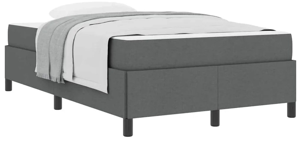 Cama Box Cinza escuro, Preto 120 x 190 cm