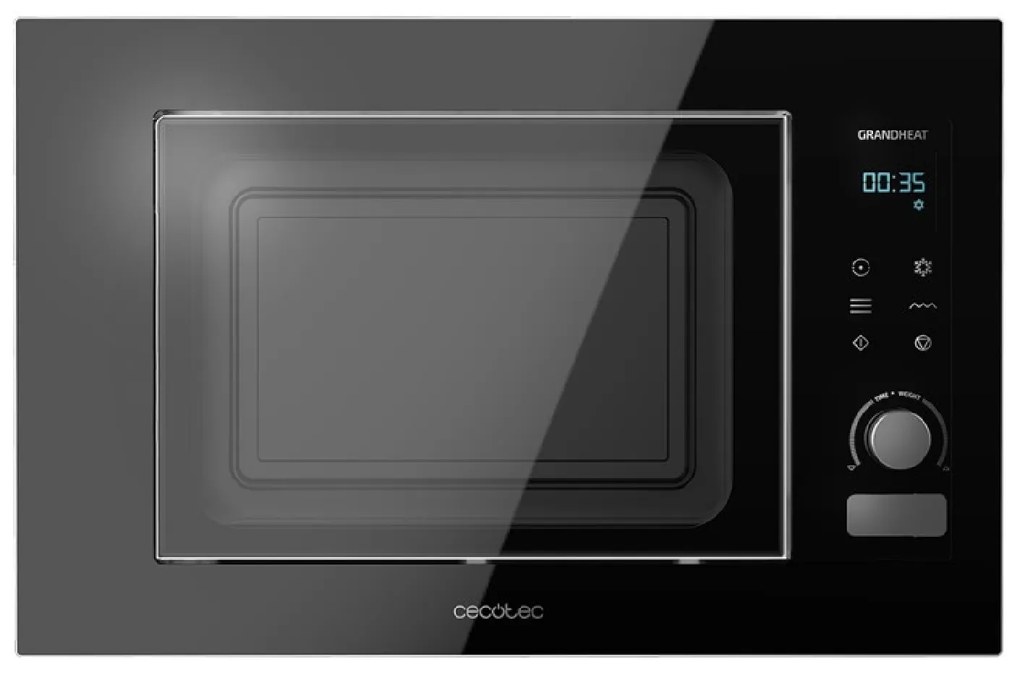 Micro-ondas GrandHeat 2090 Built-in Touch Preto encastre digital tátil de 20 litros de capacidade com grill e 1200 W