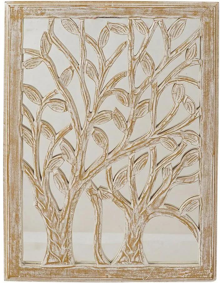 Figura Decorativa DKD Home Decor Árvore Espelho Madeira MDF (45 x 2.5 x 65 cm)
