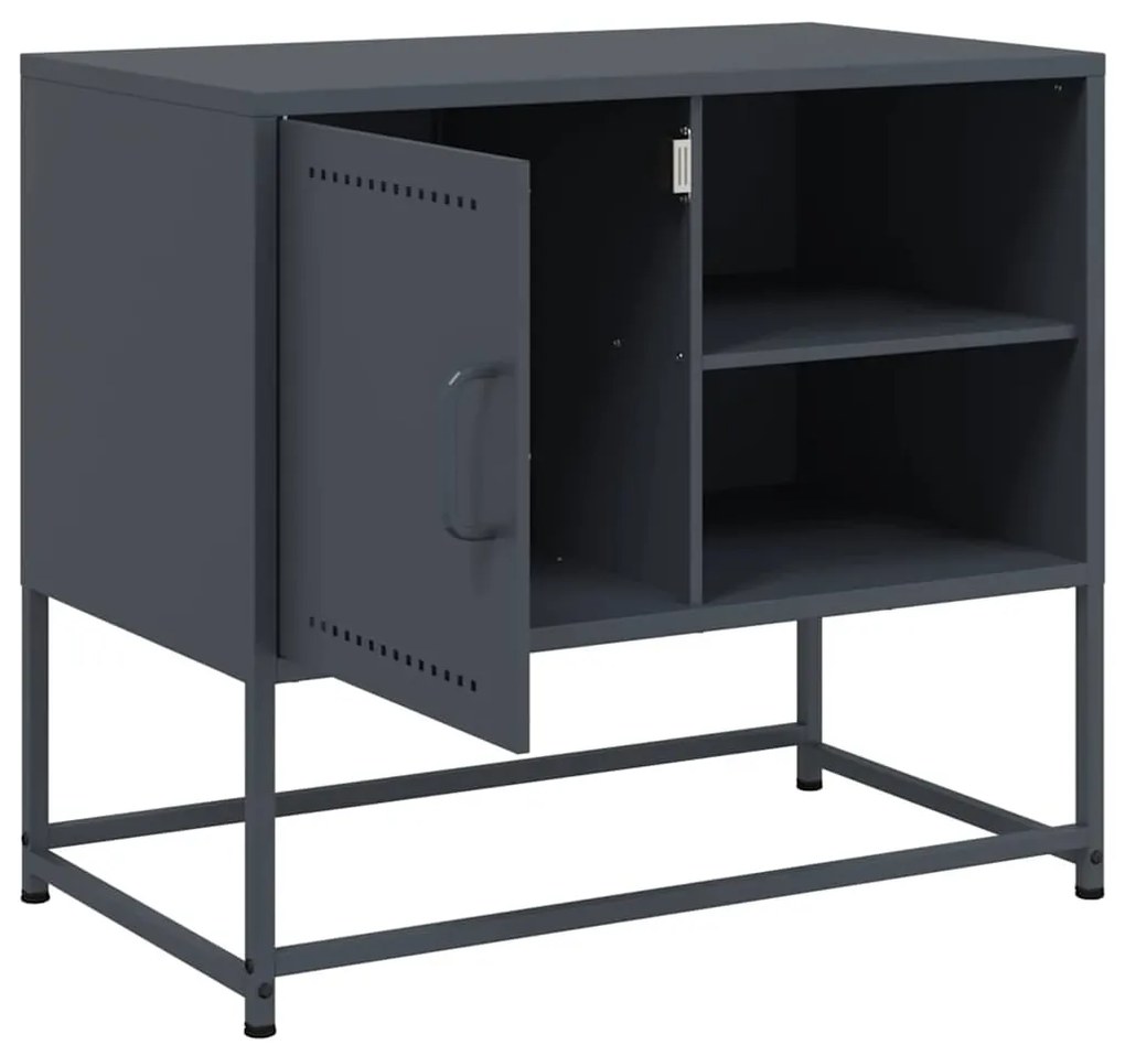 Móvel de TV 68x39x60,5 cm aço antracite