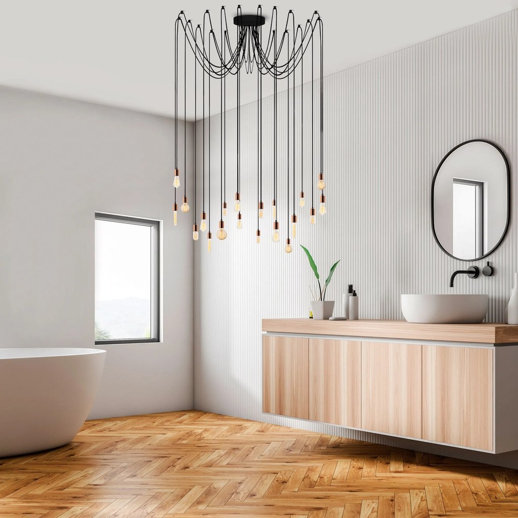 Candeeiro de Teto Kabluni – Cobre – 246 x 246 cm