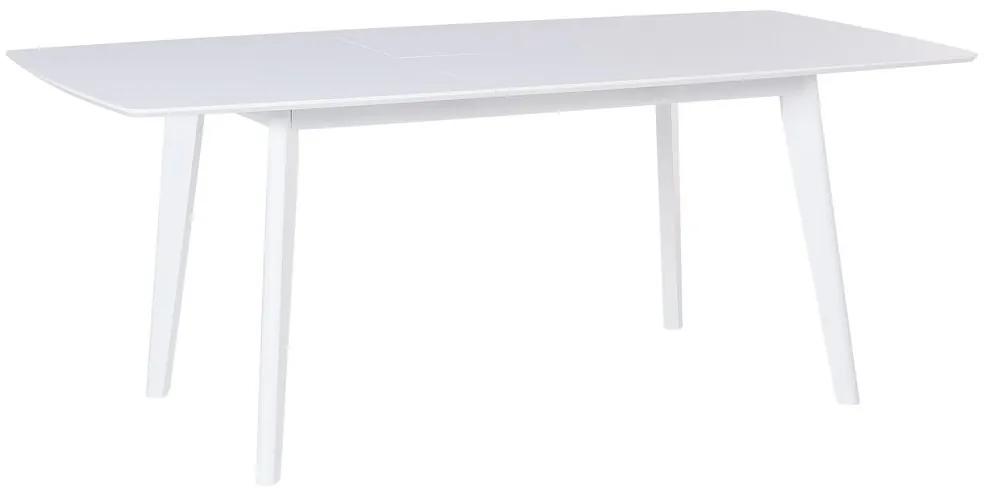 Mesa de jantar branca extensível 150/195 x 90 cm SANFORD Beliani