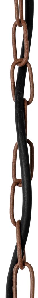 Candeeiro de suspensão moderno para exterior cor ferrugem IP44 - Kansas