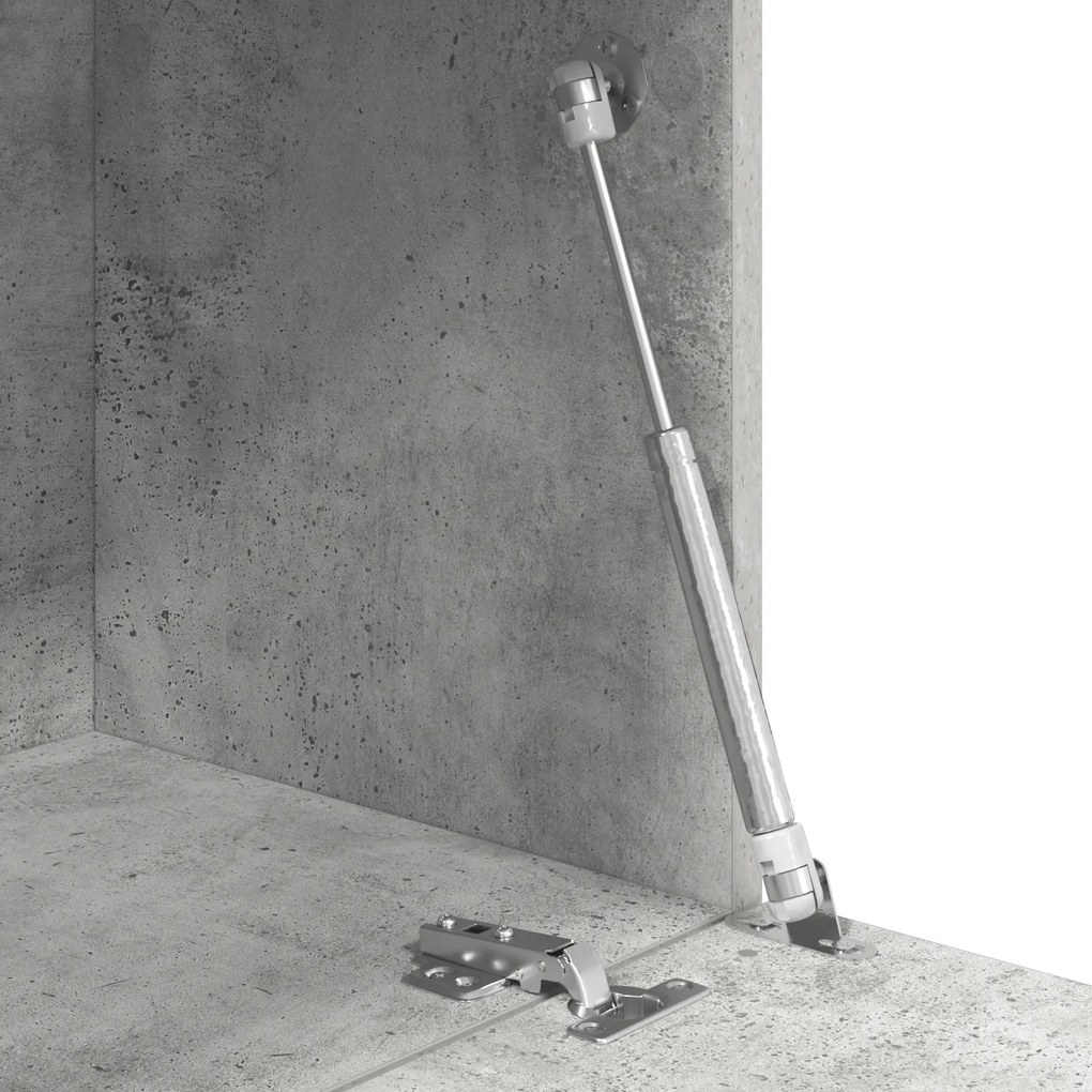 Mesa Cinza Concreto Cinza concreto Madeira engenheirada Padrão