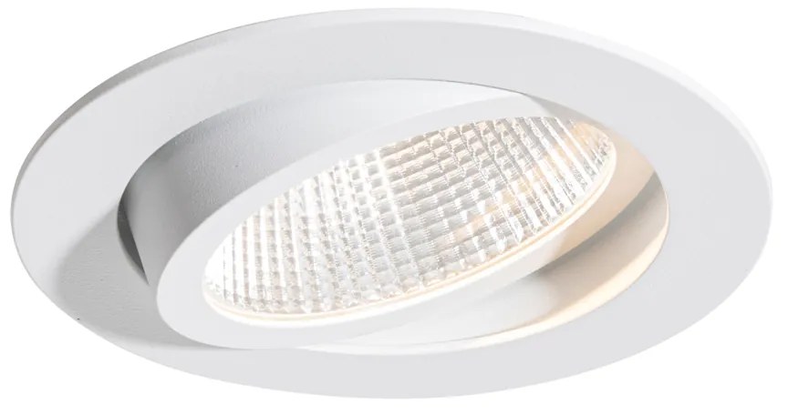 Foco embutido branco 9,5 cm incl. LED 1015 lm regulável IP65 - Gaius