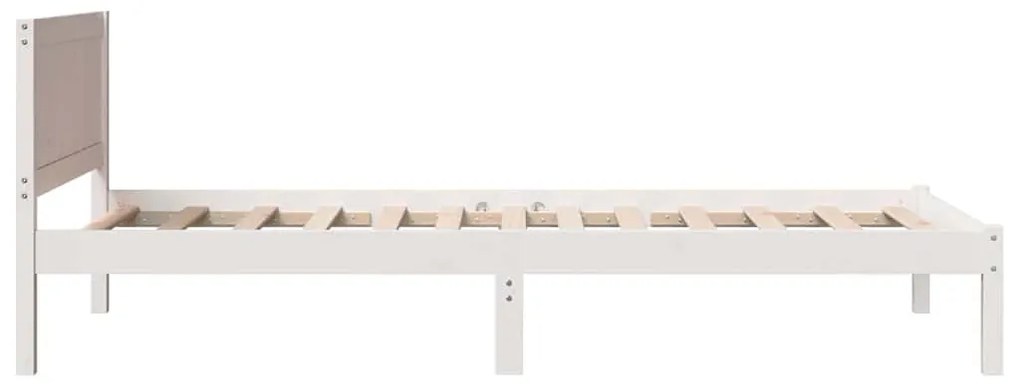 Estrutura de Cama Branca de Madeira Branca Madeira 100 x 200 cm