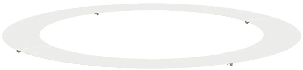 Plantador Grande de Metal Branco Branco Metal Grande Leve