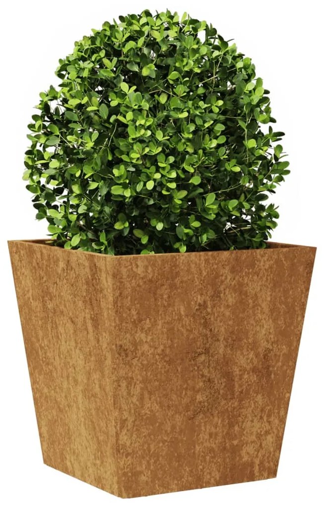Garden Planters 2 pcs 40x40x40 cm aço resistente às intempéries