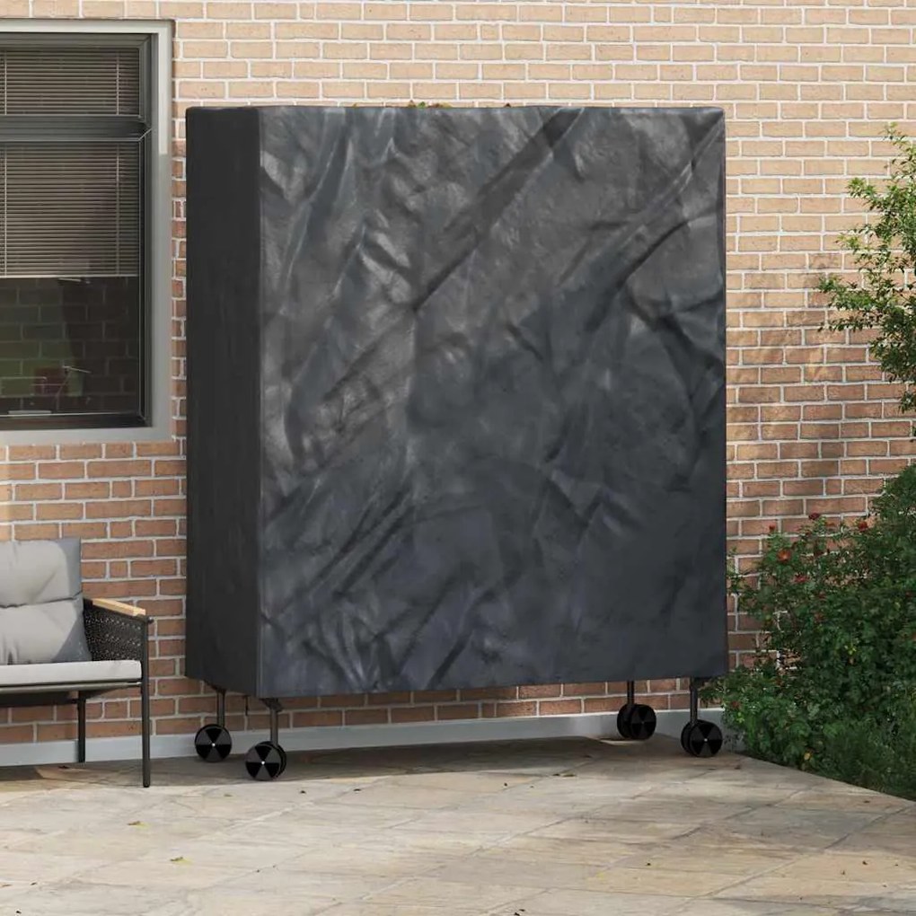 vidaXL Capa para Mesa de Ping Pong Liso Preto 165 x 70 x 185 cm tecido