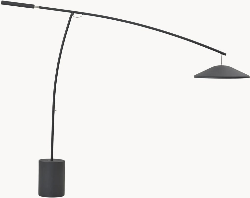 Candeeiro de pé LED grande regulável Contra
