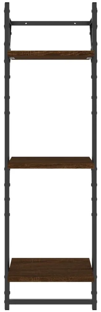 6 pcs prateleiras parede derivados de madeira carvalho castanho