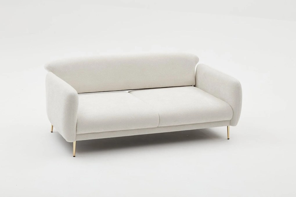 Sofá-Cama 3 Lugares Simena – Creme Dourado – 210 cm x 80 cm x 95 cm