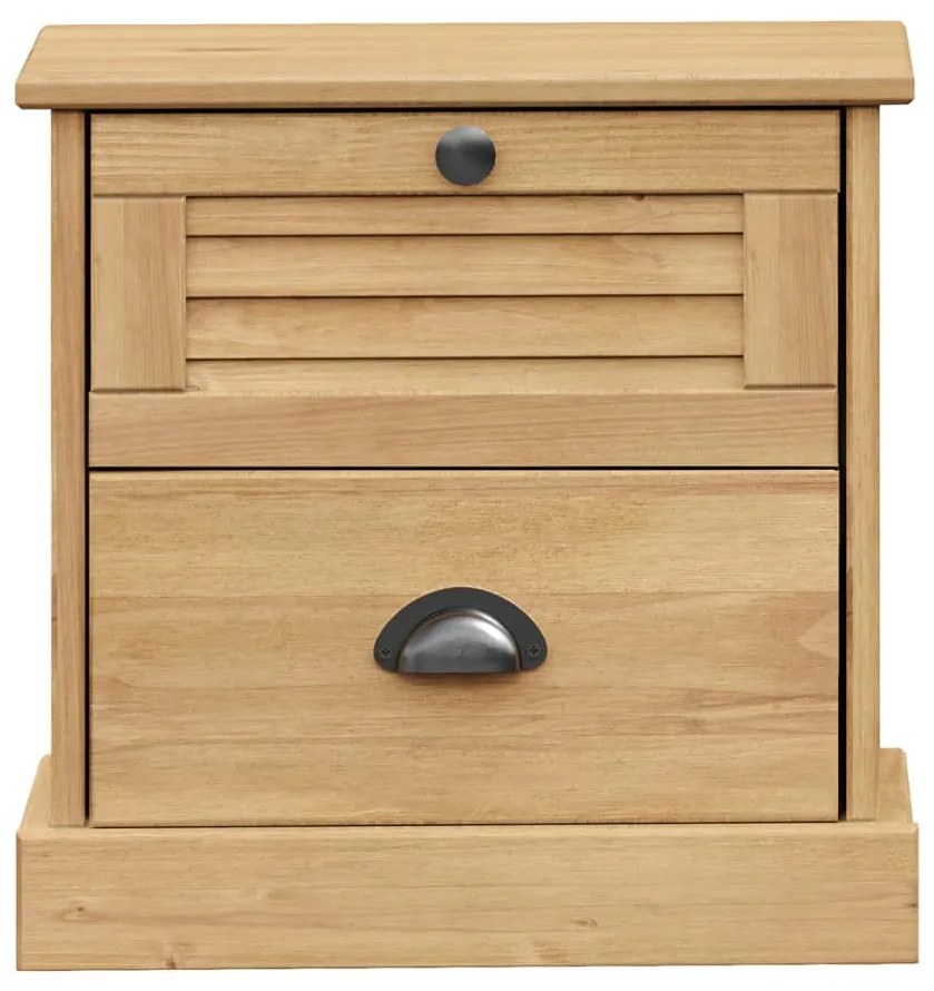 Mesa de cabeceira VIGO 42x35x42 cm madeira de pinho maciça