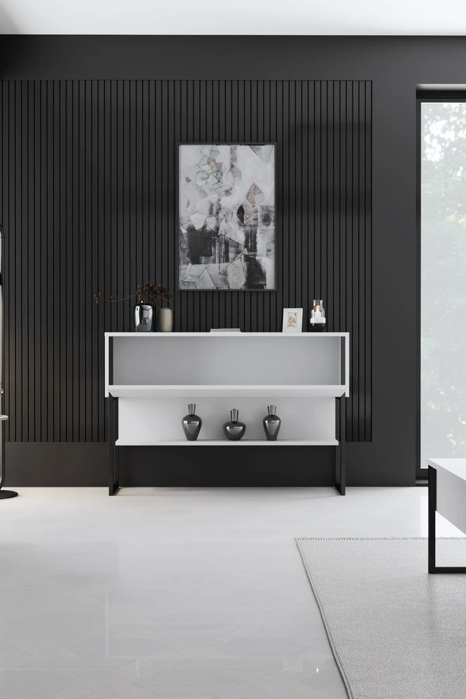 Cômoda Luxe – Preto e Branco – 120x80x30 cm