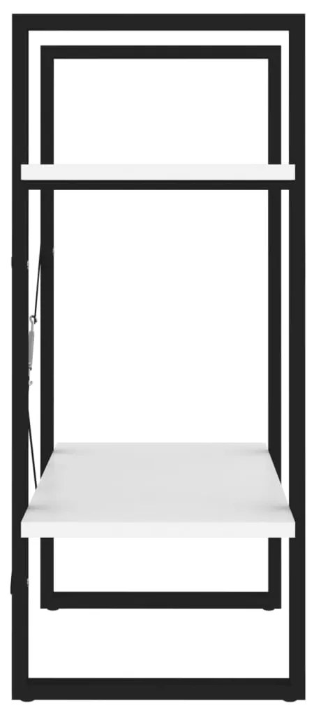Estante com 2 prateleiras derivados de madeira branco