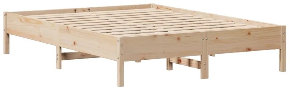 Cama sem colchão 140x190 cm madeira de pinho maciça