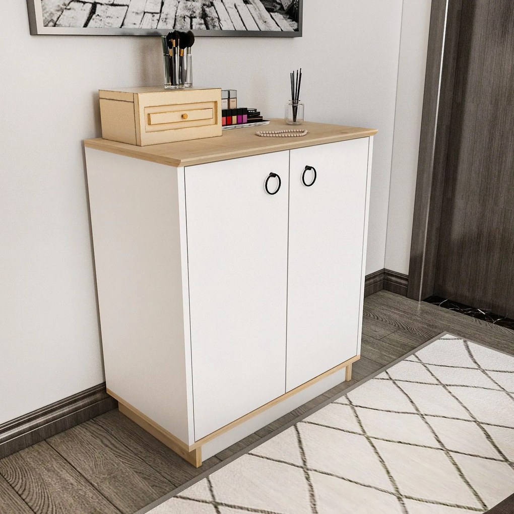 Console Nuanse – Branco Carvalho – 72x83,1x42 cm