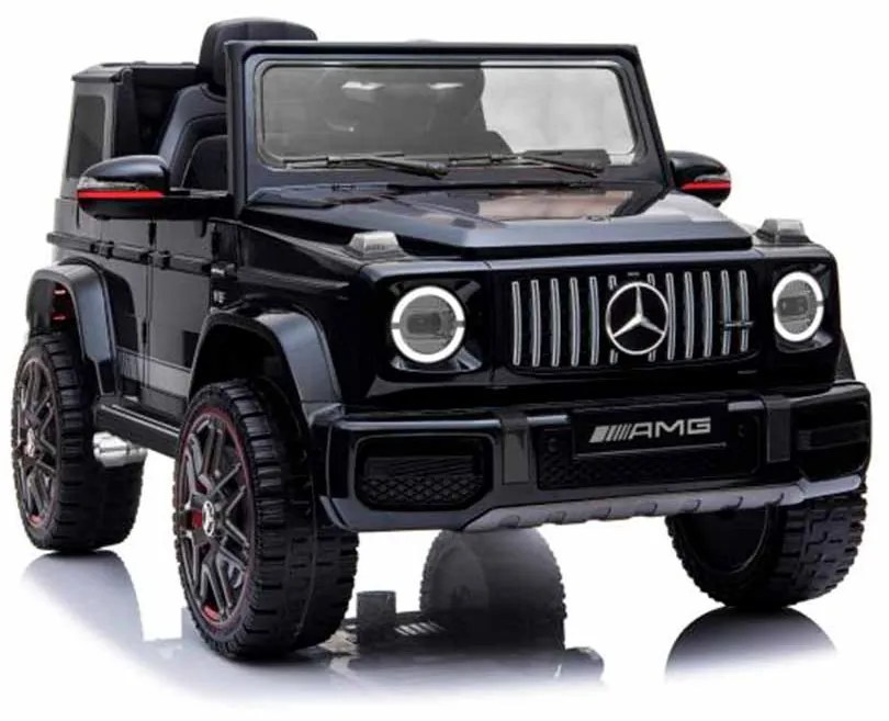 Carro elétrico para Crianças Mercedes G Novo com licença original, bateria, portas que abrem, assento único, motor 2 x, bateria 12 V, controle remoto