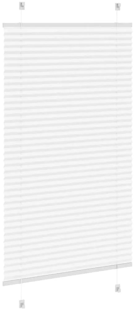Branco Plissada Cega 80x150 cm Largura Tecido 79,4 cm Poliéster