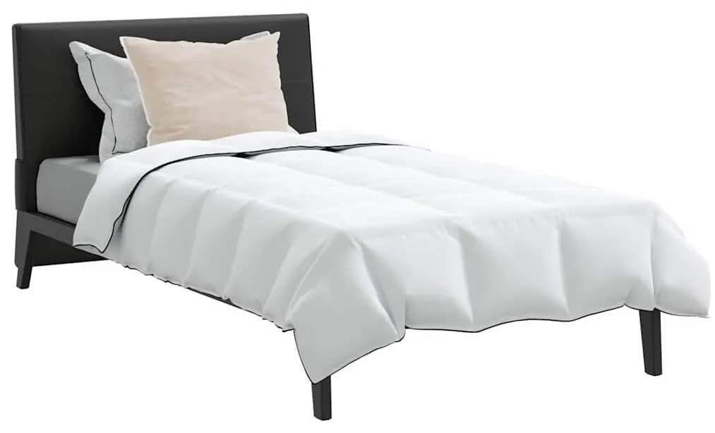 Edredão com travesseiro 2 pcs Branco 155 x 200 cm Penugem