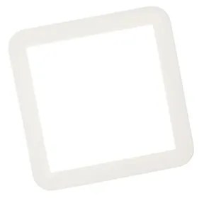 Candeeiro de tecto branco 22,5 cm com LED 3 passos regulável IP44 - Steve Moderno