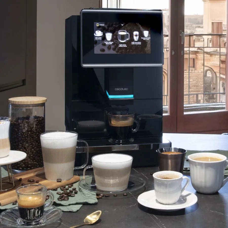 Máquina de café automática compacta Cremmaet Touch OCS com 19 bares e Thermoblock