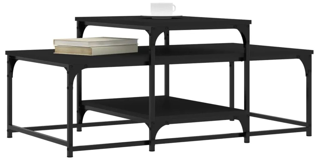 Mesa de centro 102x60x45 cm derivados de madeira preto