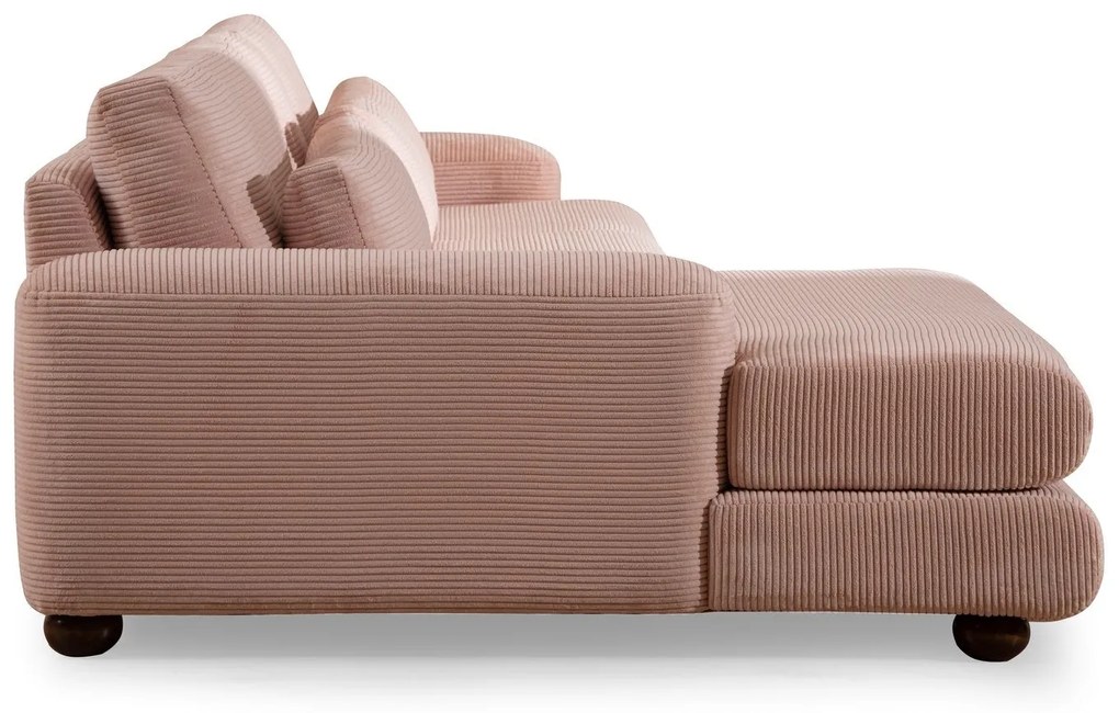 Sofá de Canto River – Rosa – 150x330 cm