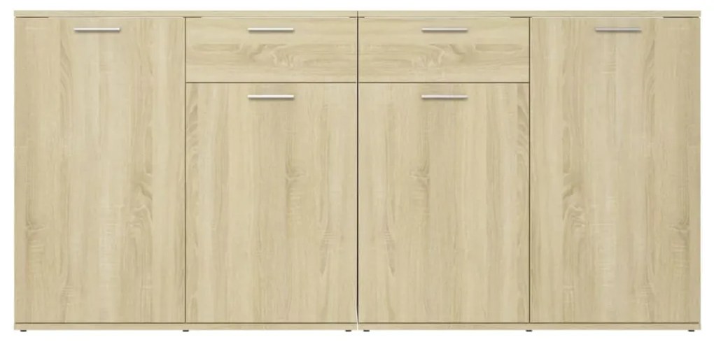 Aparador 160x36x75 cm contraplacado cor carvalho sonoma