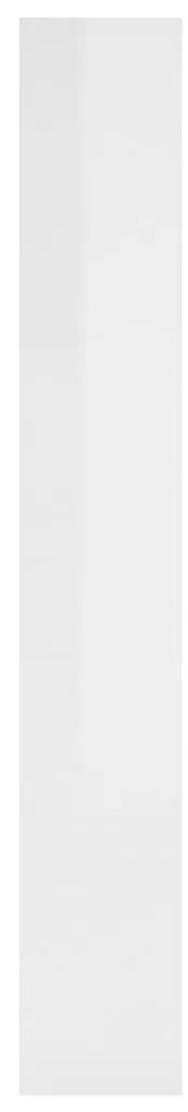 Estante/divisória 80x30x198 cm contraplacado branco brilhante