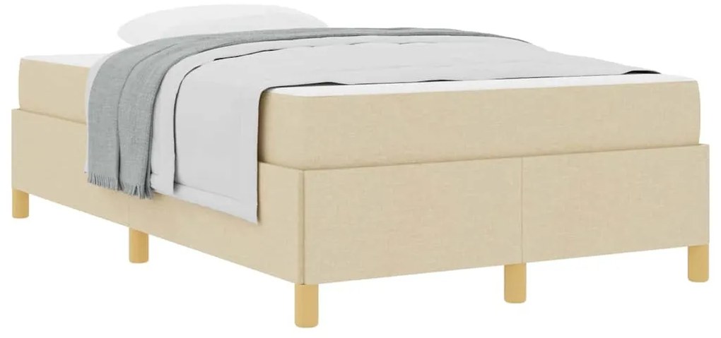 Cama Box Outros Branco e Creme 120 x 190 cm Poliéster