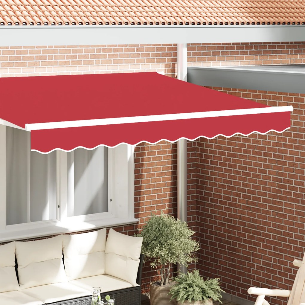 vidaXL Valance de Toldo para Estrutura de 3 m Vermelho 2.8x0.2 m