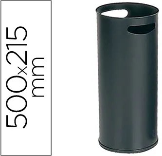 Porta Guarda-chuvas Sie Metálico com Pegas Preto 500 X 215 mm