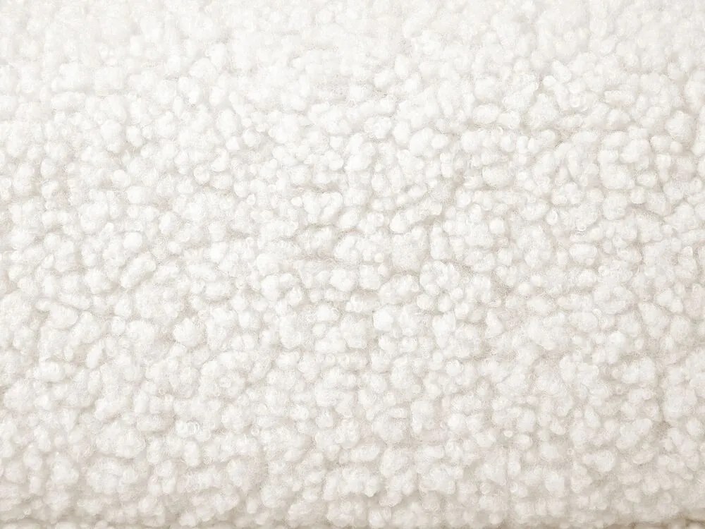 Sofá de 3 lugares em tecido bouclé branco GRANNA Beliani