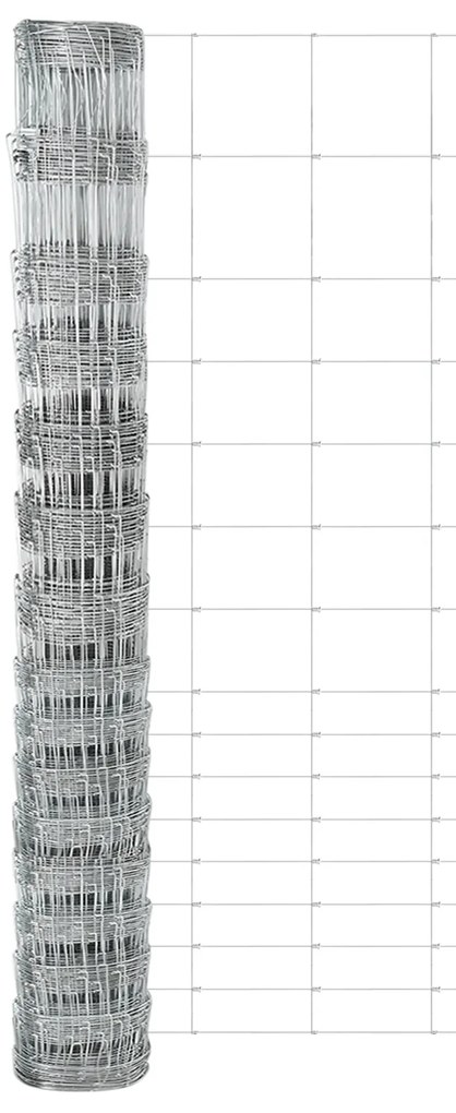 Cerca de Campo vidaXL 1.2x25 m Aço Galvanizado