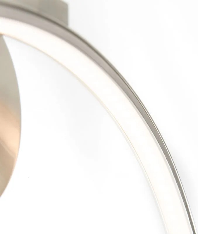 Candeeiro de parede moderno em aço com LED e dimmer tátil - Arch