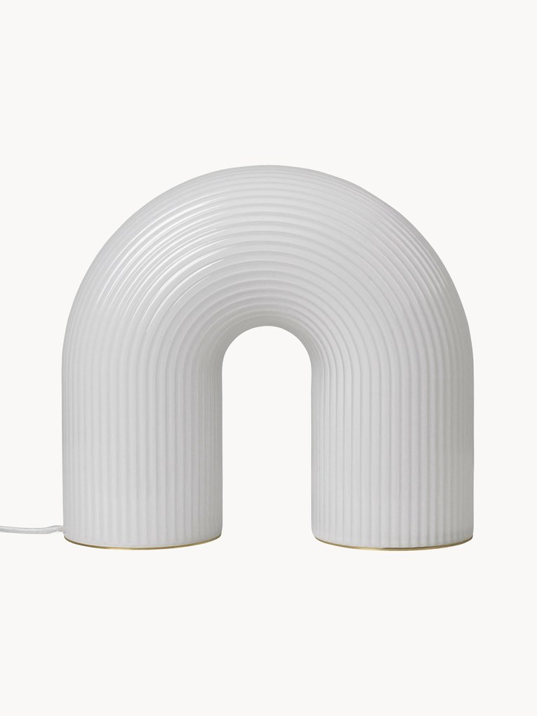 Candeeiro de mesa LED regulável com estrutura canelada Vuelta, vários tamanhos