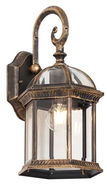 Candeeiro de Parede Exterior Clássico Ouro Antigo IP44 - Glasgow Clássico / Antigo