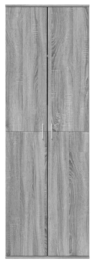 Aparador alto 60x35x180 cm derivados de madeira cinzento sonoma