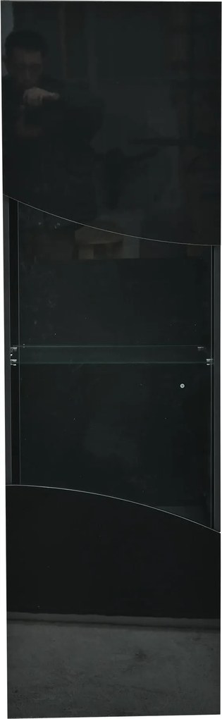 Vitrine para sala de estar, Preto | AOSOM Portugal
