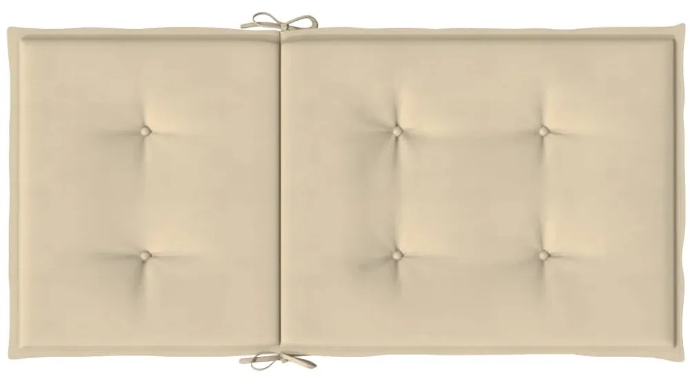 Almofadões lombares p/ cadeiras de jardim 6pcs oxford bege