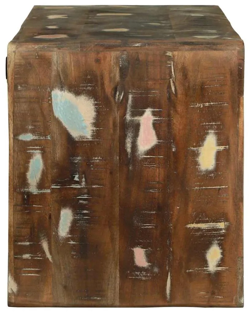 Armário de TV 100x32x36 cm Madeira Sólida Recuperada