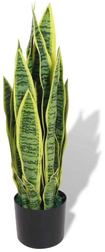 244428 vidaXL Planta espada-de-são-jorge artificial com vaso 65 cm verde