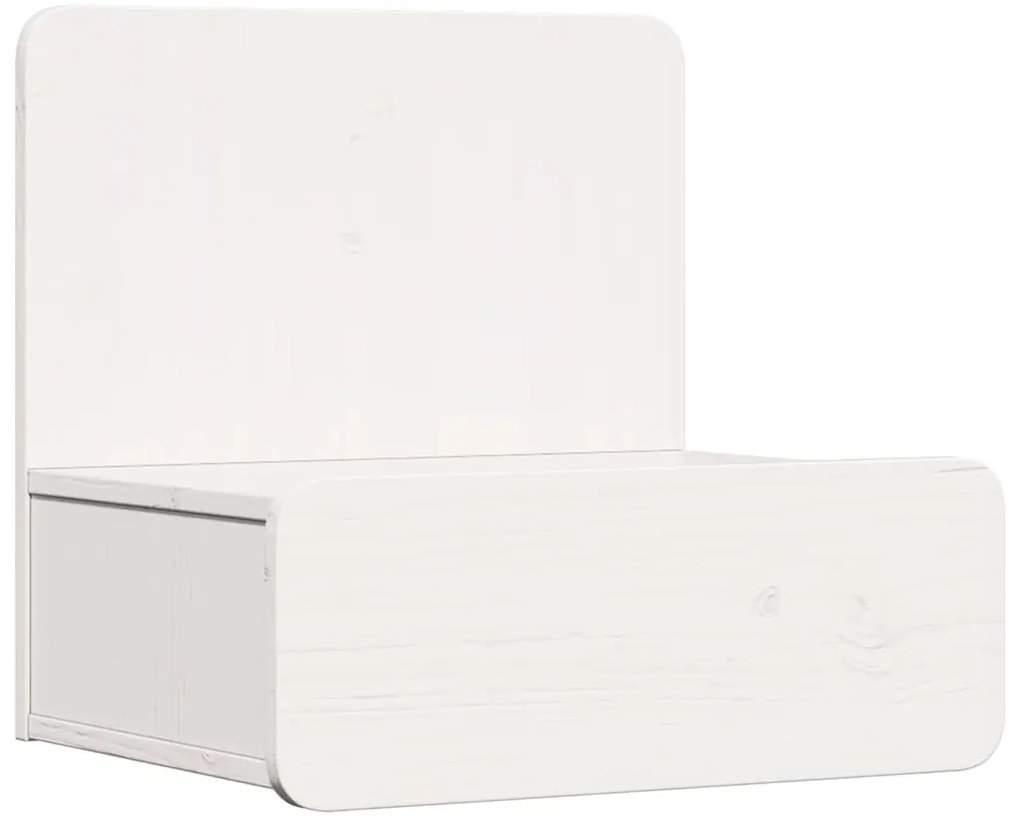 Mesa de Cabeceira Montada na Parede Branco 44 x 32.5 x 40 cm