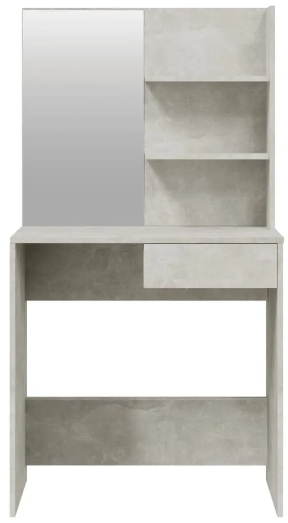 Conjunto toucador 74,5x40x141 cm cinzento cimento