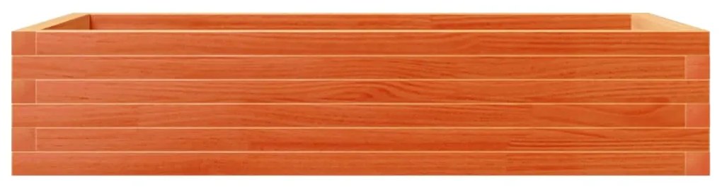 Vaso/floreira de jardim 110x60x23 cm pinho maciço castanho-mel