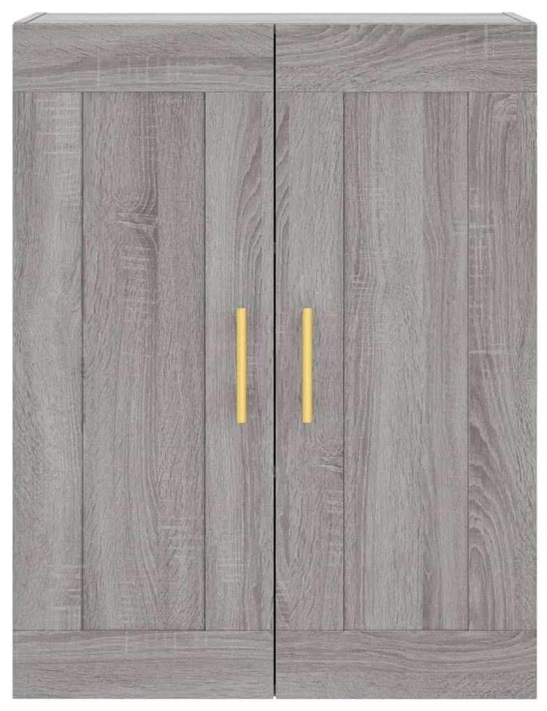 Armário alto 69,5x34x180 cm derivados de madeira sonoma cinza