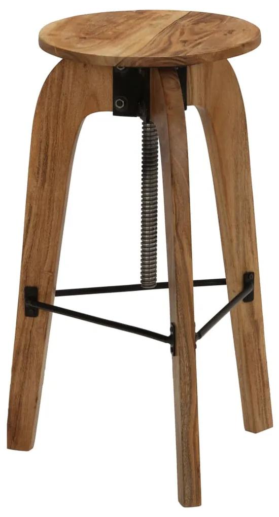 Cadeiras de bar 2 pcs madeira de acácia maciça